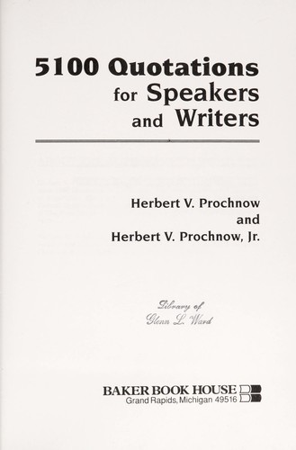 5100 Quotations for Speakers and Writers