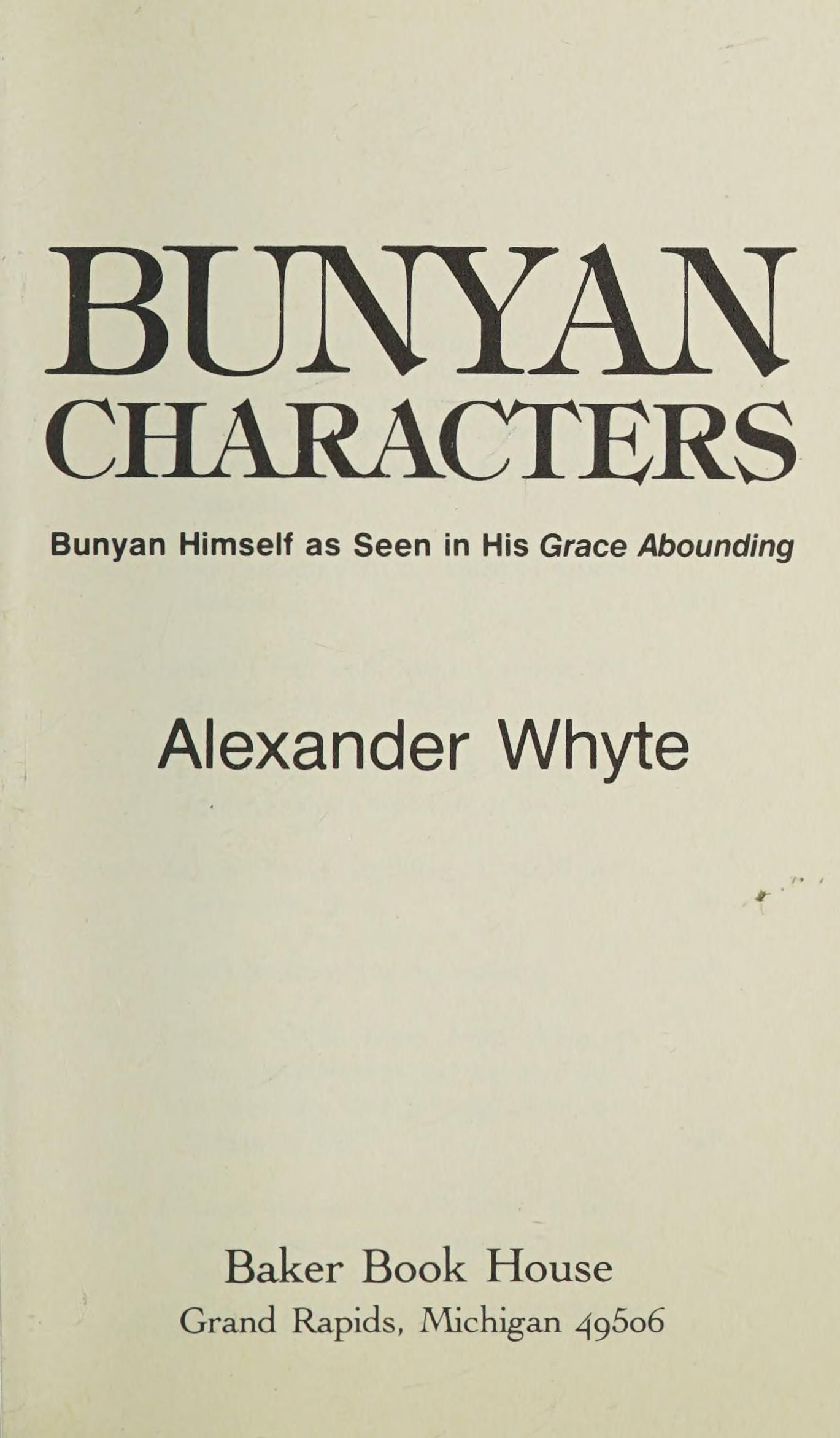 Bunyan Characters