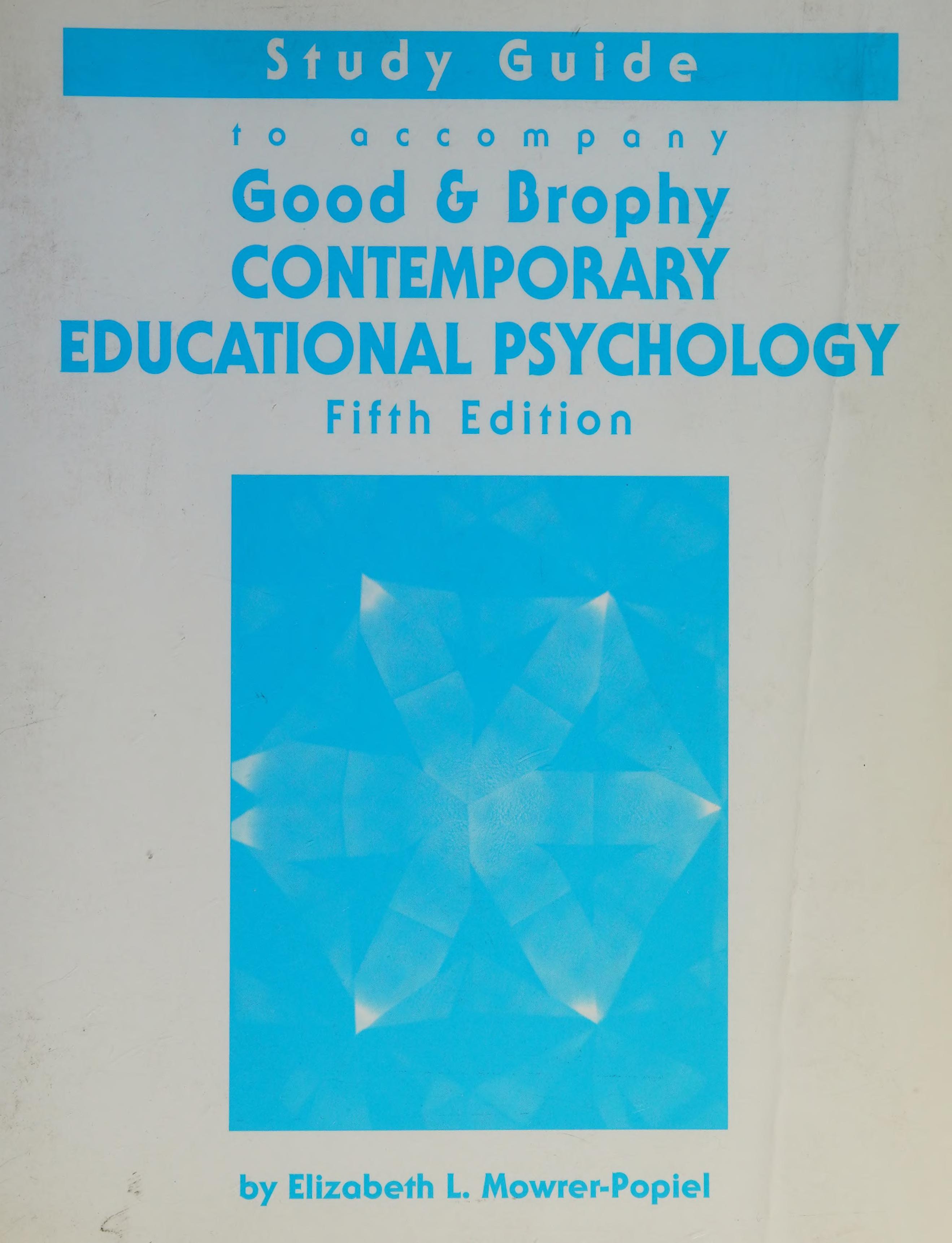 Contemporary Educational Psychology