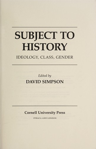 Subject to History