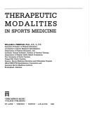 Therapeutic Modalities in Sports Medicine
