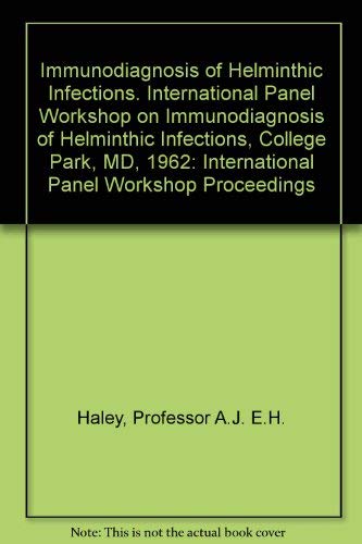 Immunodiagnosis of Helminthic Infections. International Panel Workshop on Immunodiagnosis of Helminthic Infections, College Park, MD, 1962