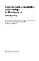 Economic and Demographic Relationships in Development