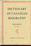 Dictionary of Canadian Biography Dictionaire Biographique du Canada
