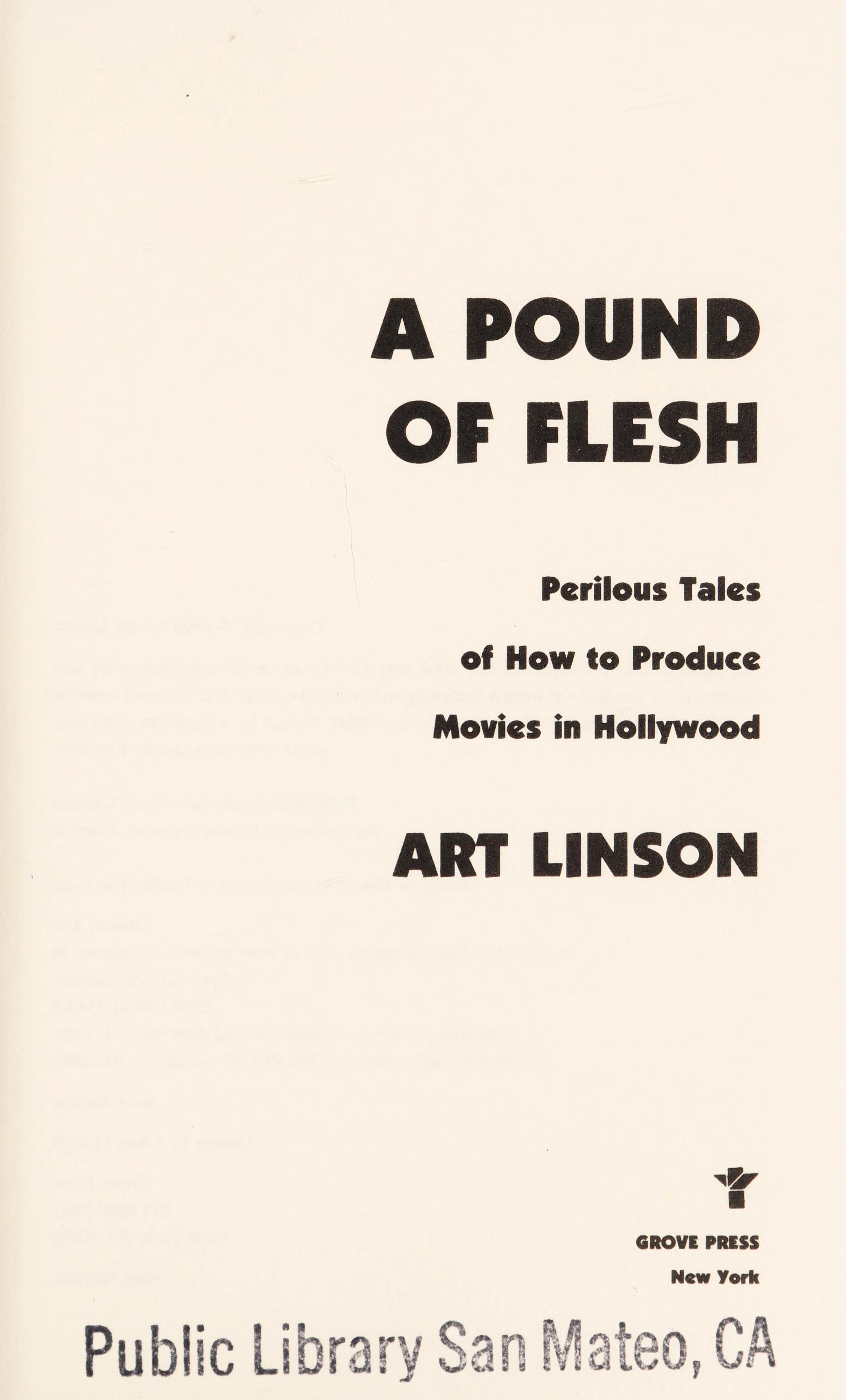 A pound of flesh