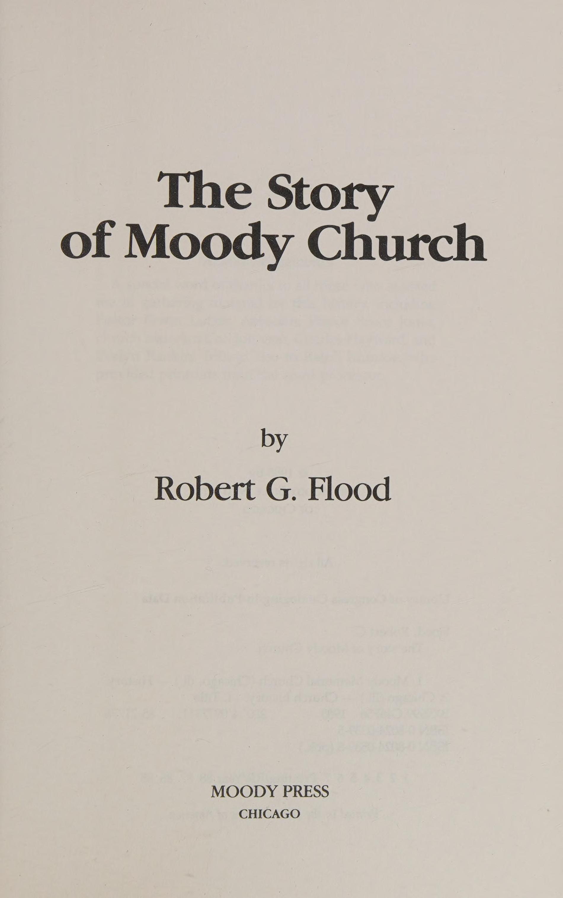 The story of Moody Church