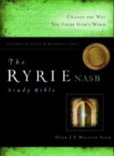 The Ryrie NAS Study Bible Bonded Leather Burgundy Red Letter Indexed