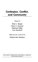 Confession, Conflict, and Community