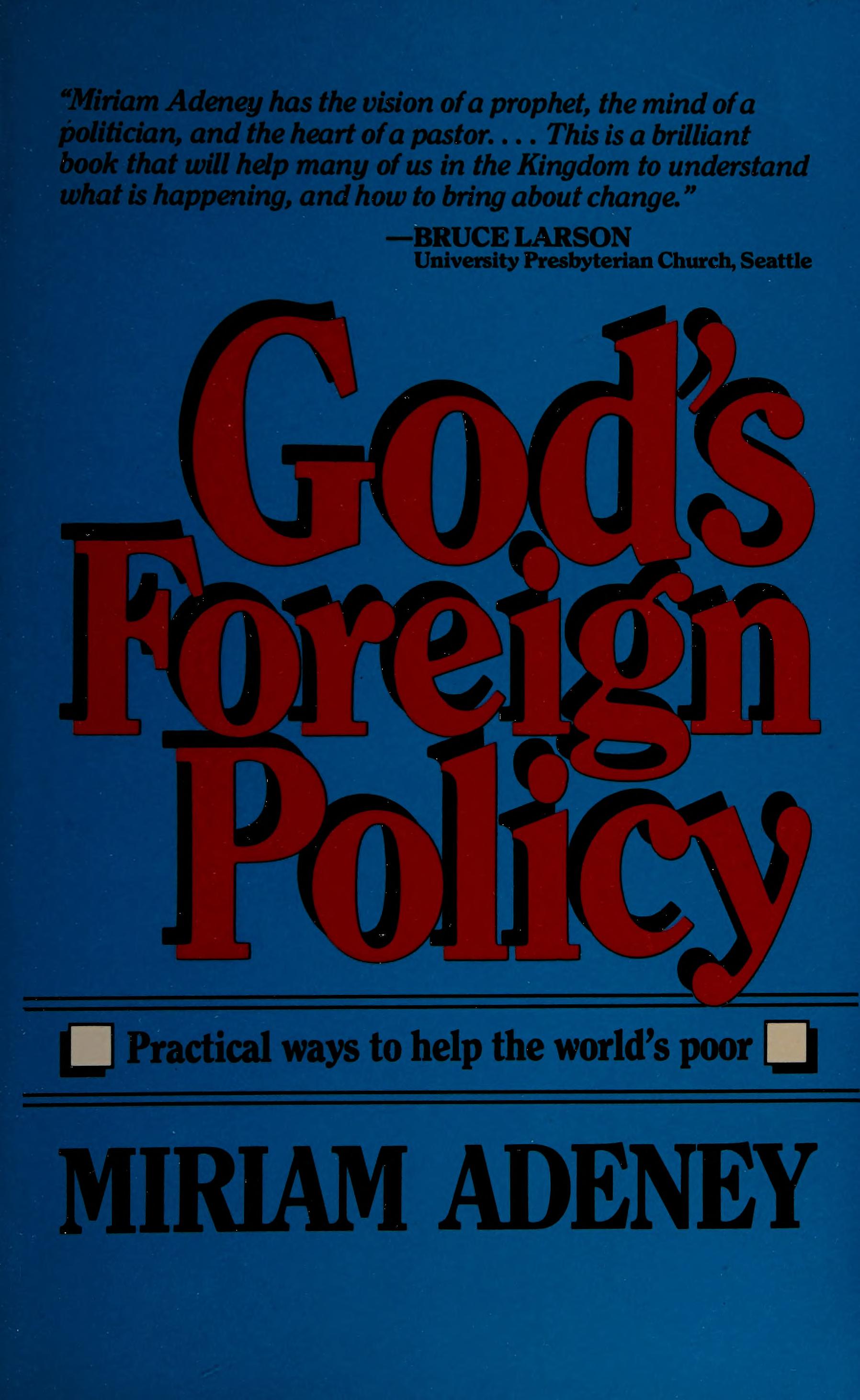 God's foreign policy