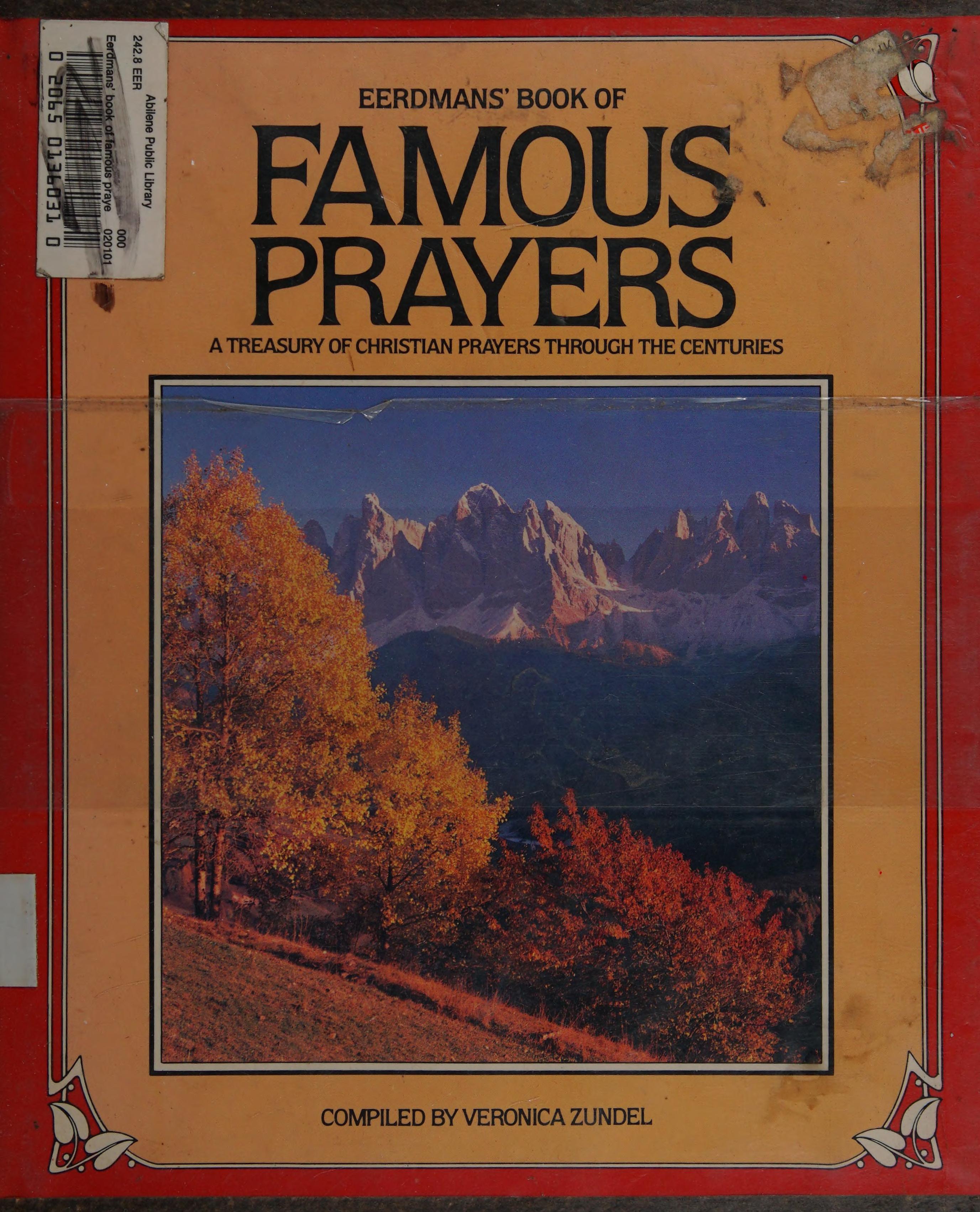 Eerdmans' Book Of Famous Prayers