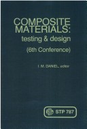 Composite Materials: Testing And Design