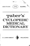 Taber's Cyclopedic Medical Dictionary