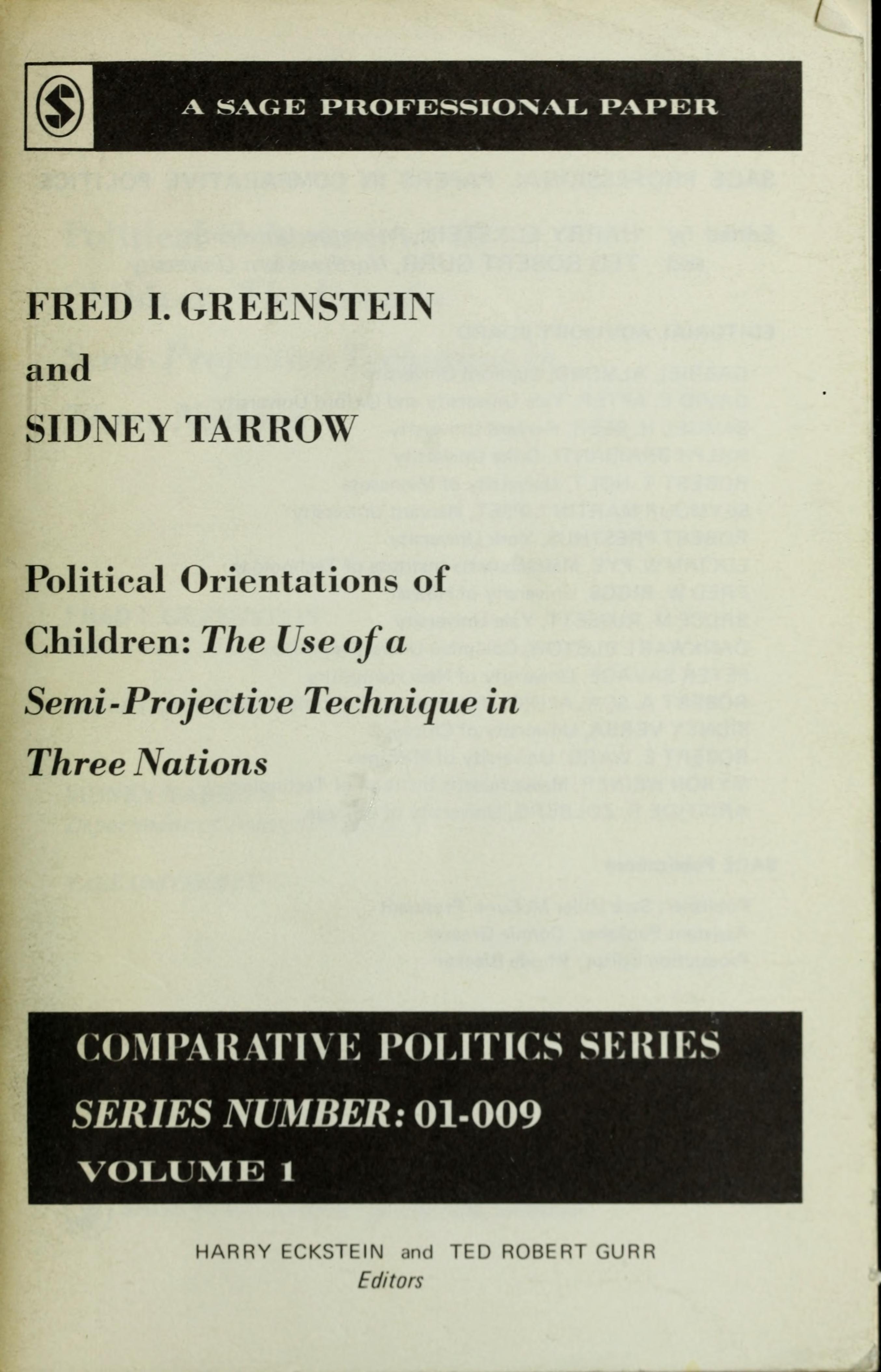 Political Orientations of Children