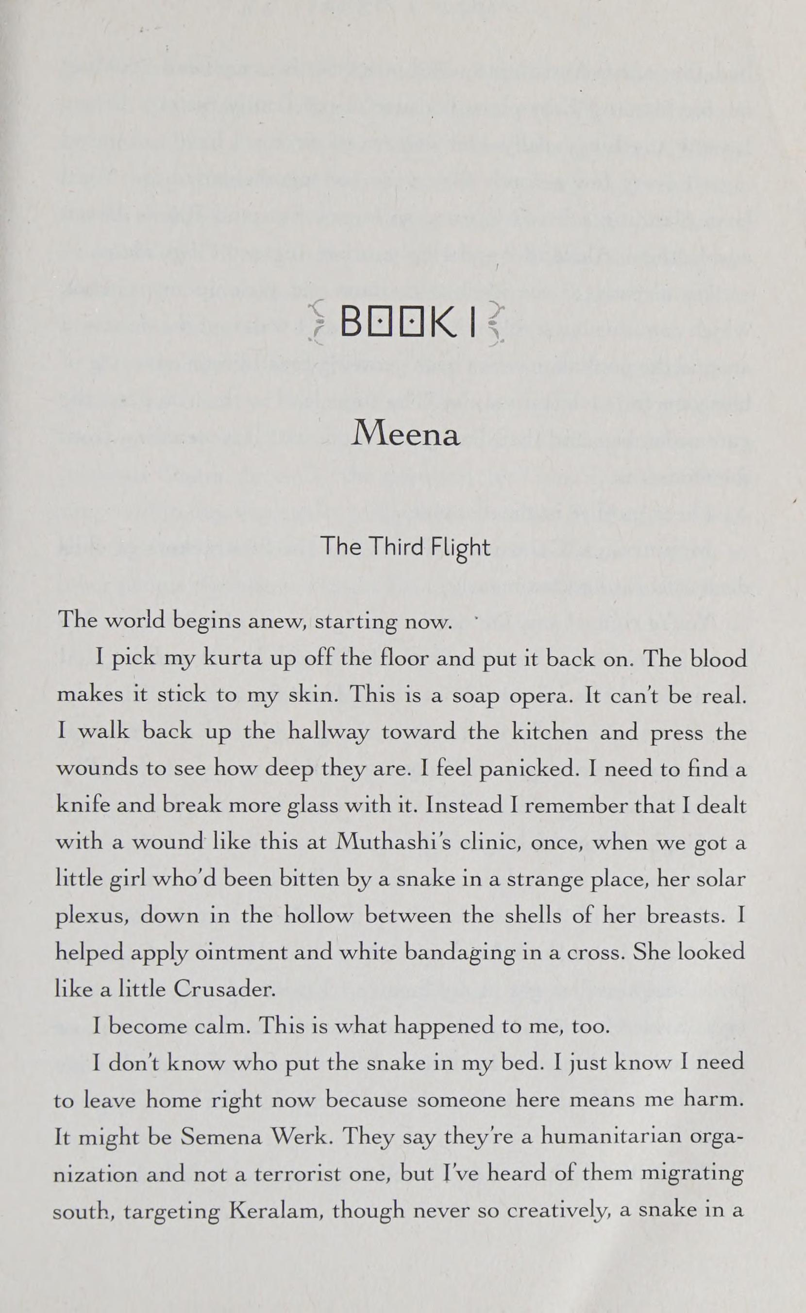 The girl in the road