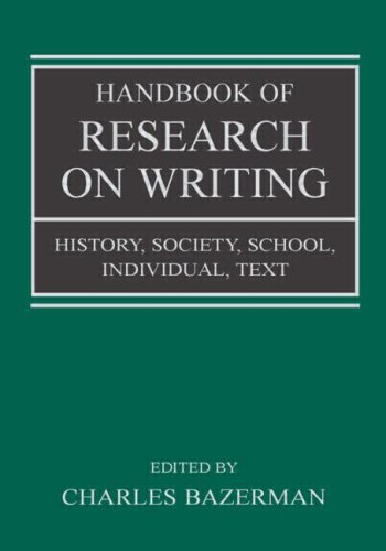 Handbook Of Research On Writing