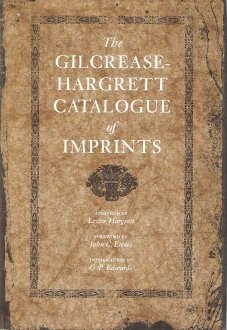 The Gilcrease-Hargrett Catalogue of Imprints