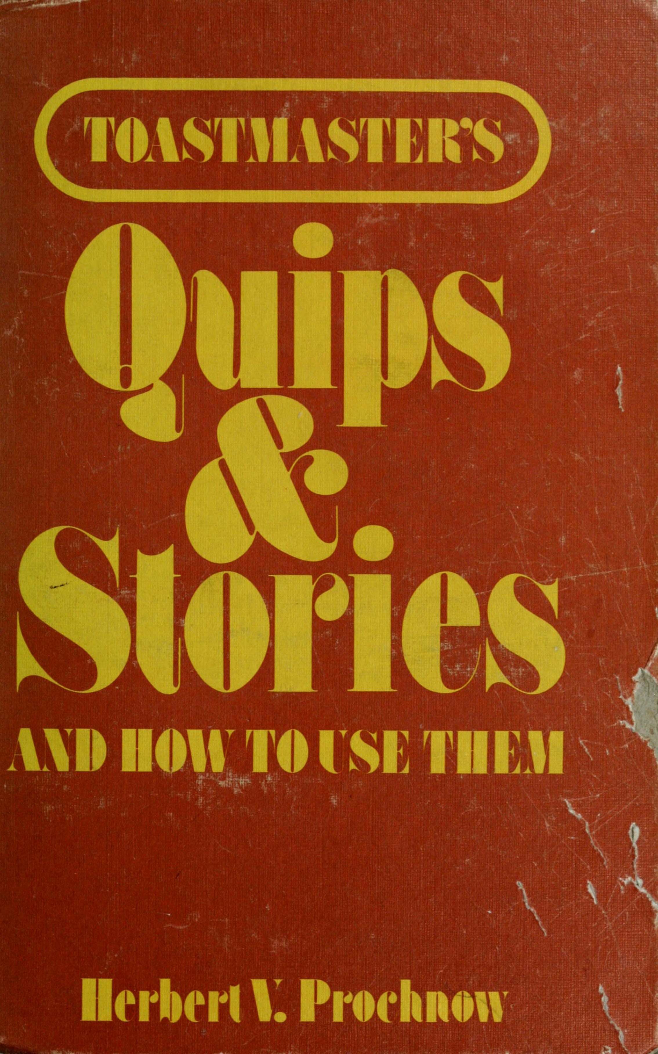 Toastmaster's Quips and Stories