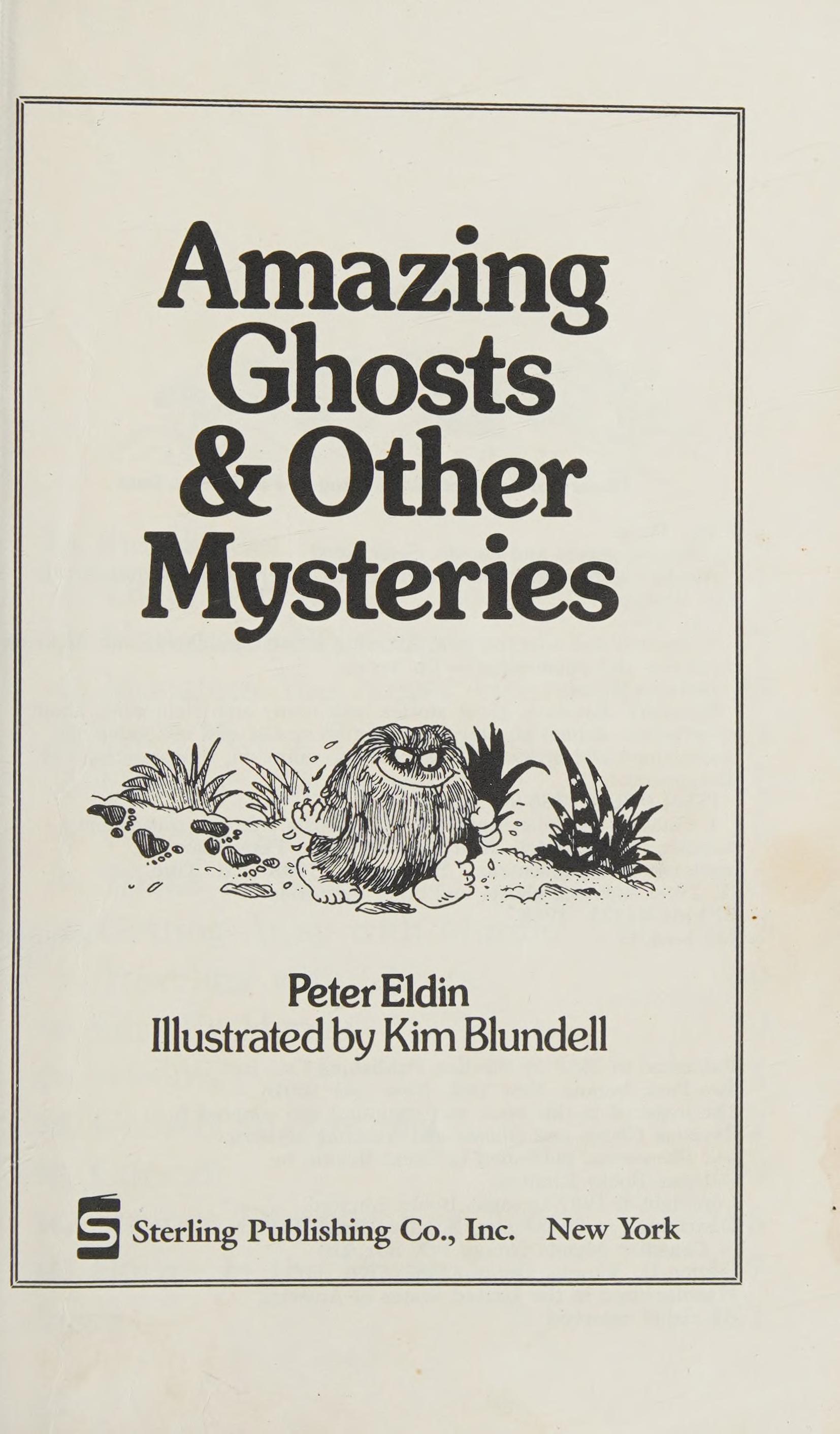 Amazing Ghosts & Other Mysteries