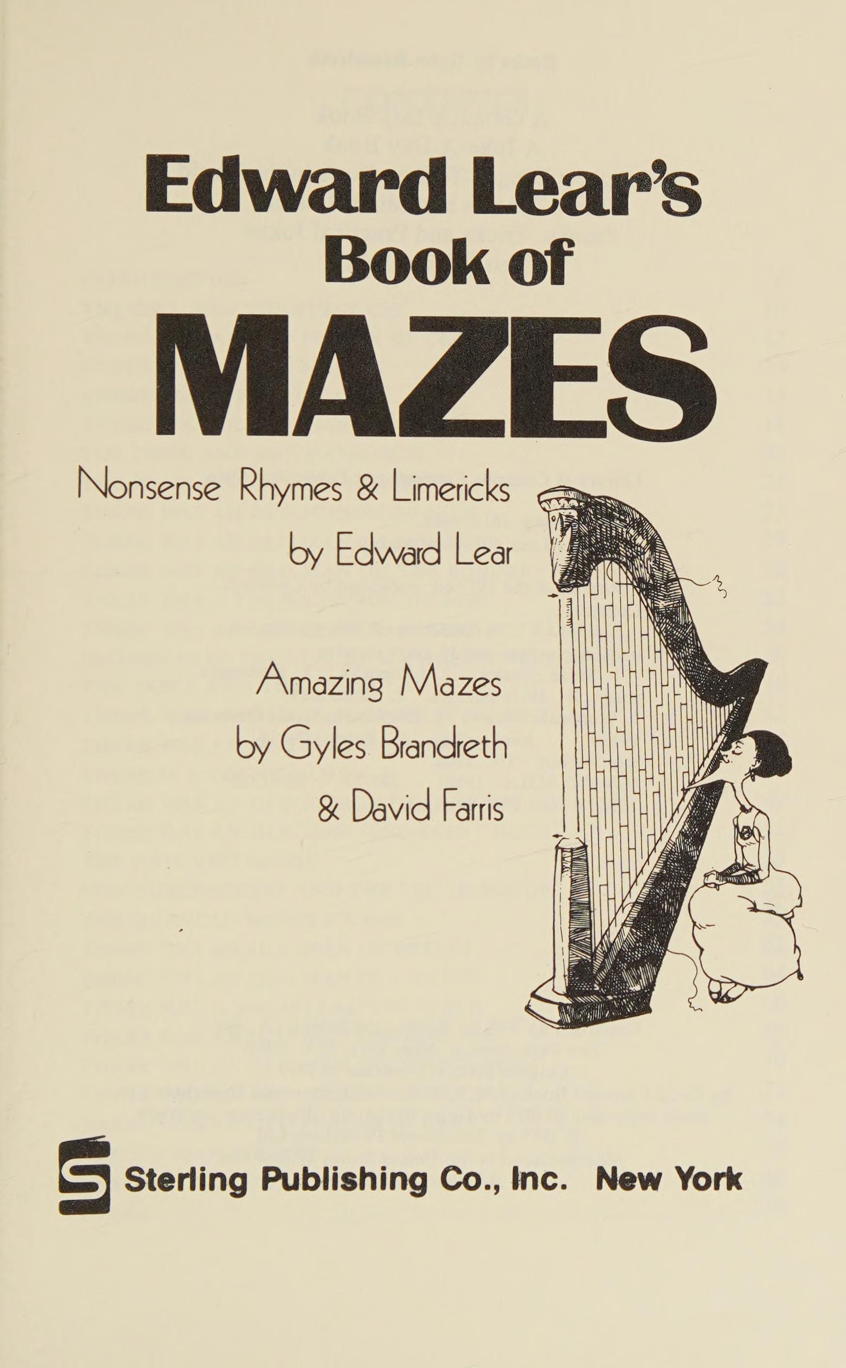 Edward Lear's Book of Mazes