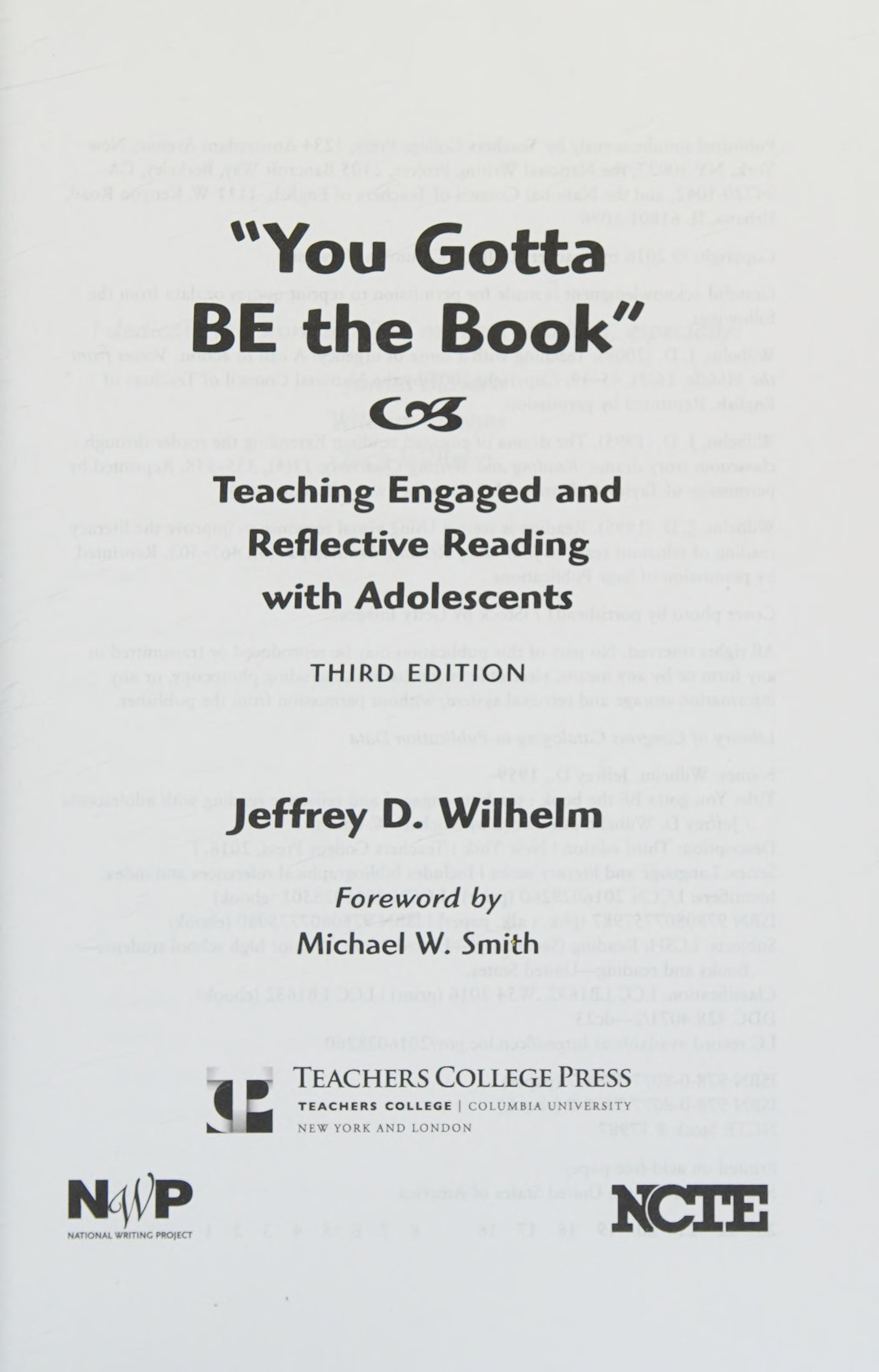 "You Gotta BE The Book"