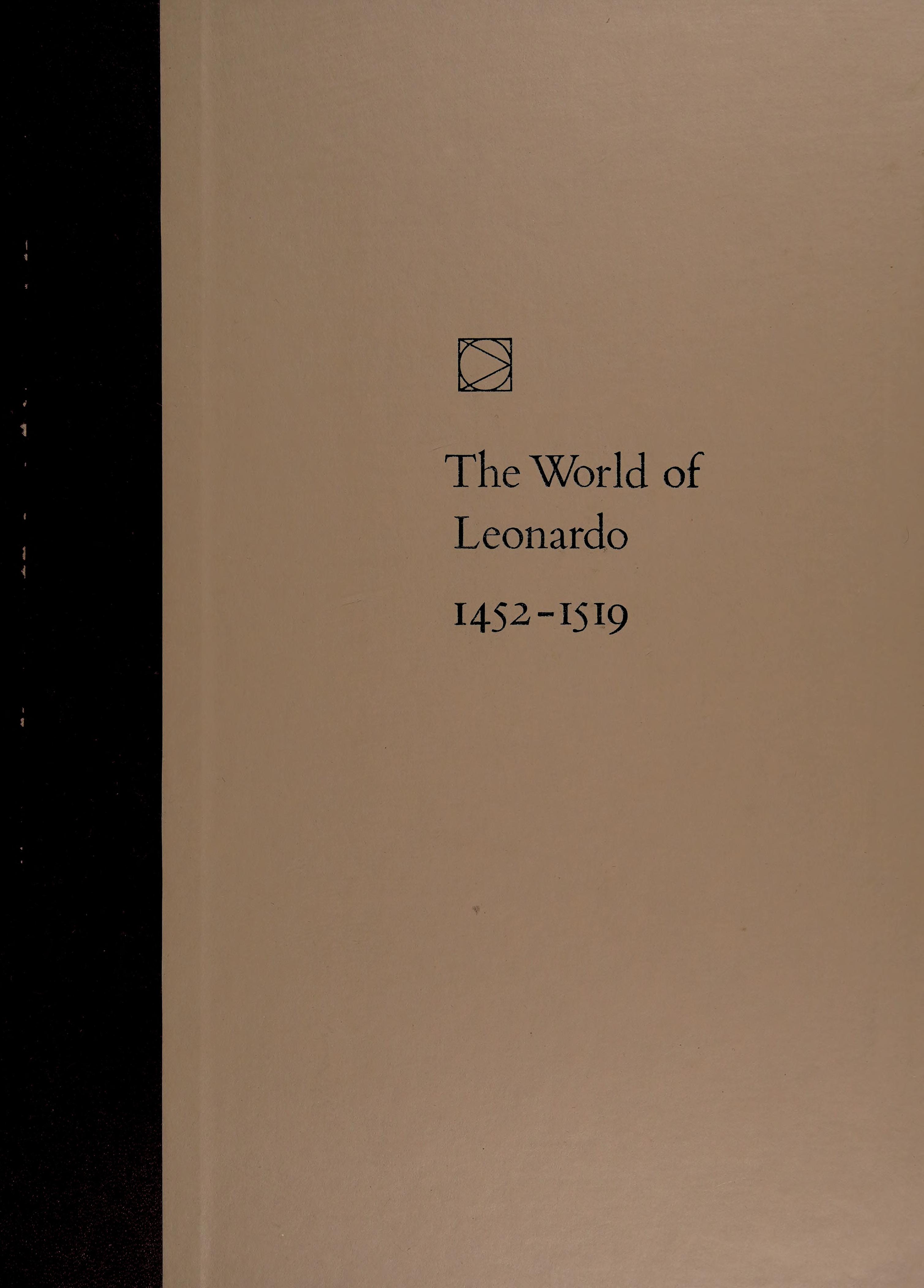 World of Leonardo 1452-1519