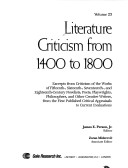 Literature Criticism From 1400 To 1800