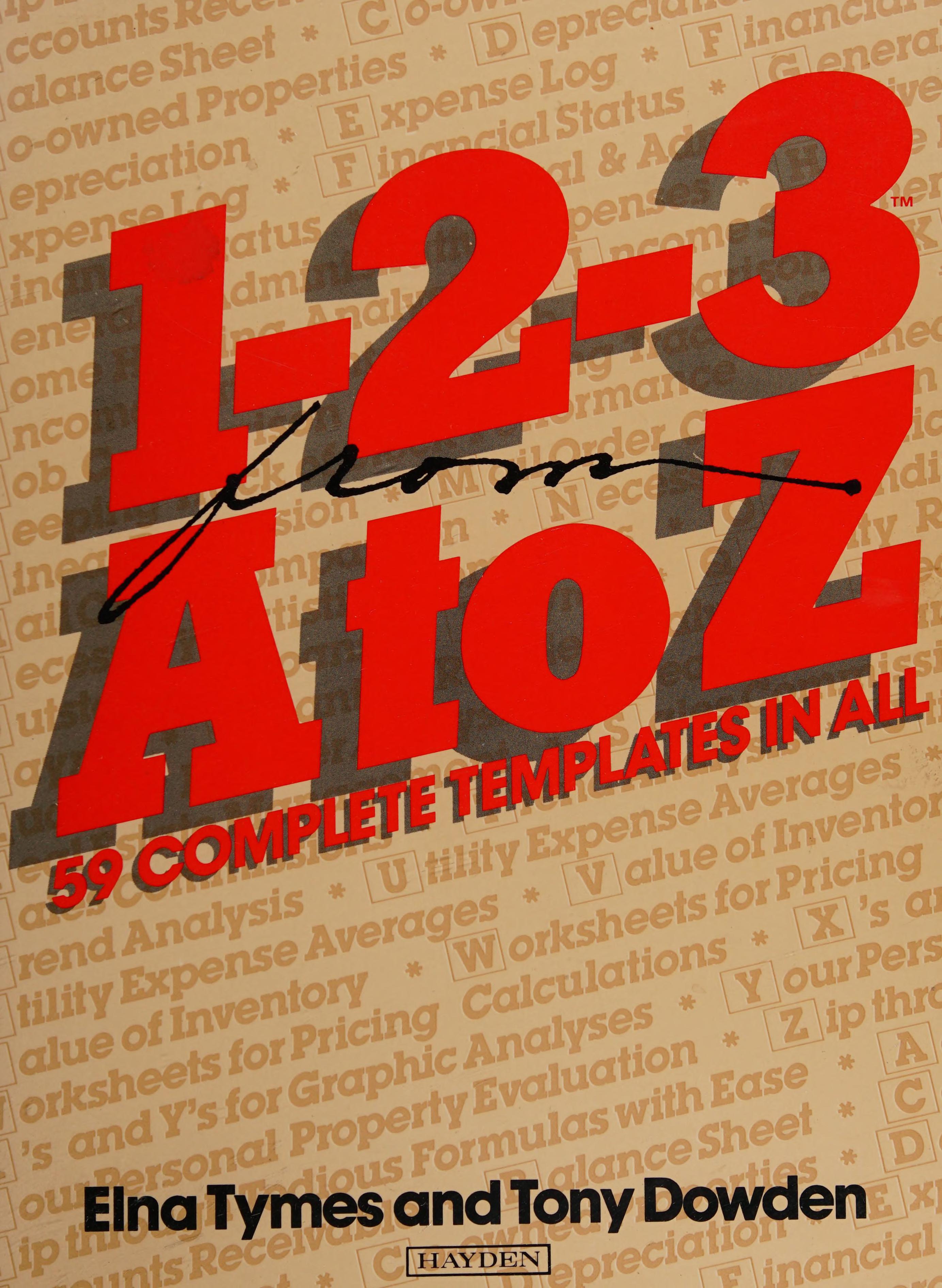 1-2-3 From A To Z