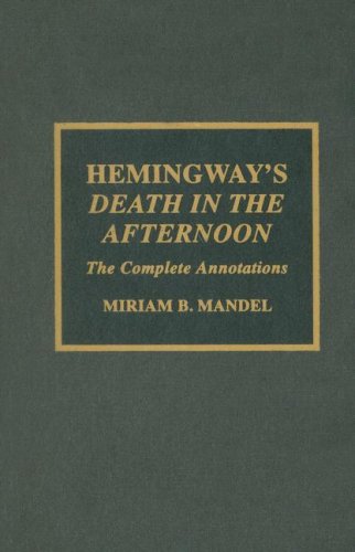 Hemingway's "Death in the Afternoon"