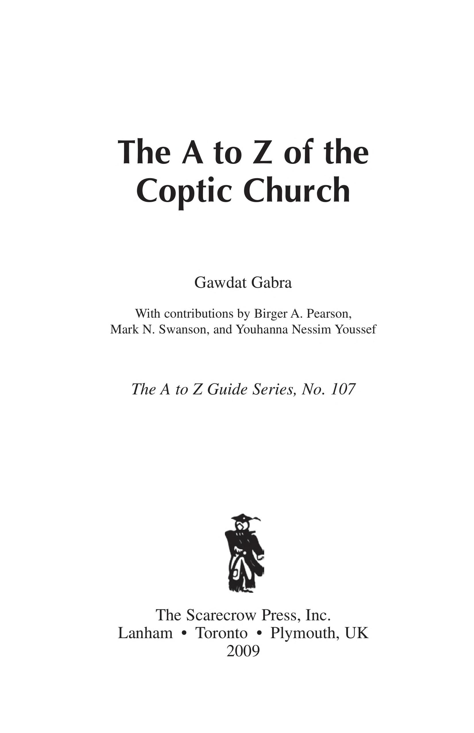 The A to Z of the Coptic Church