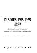 Diaries, 1918-1939