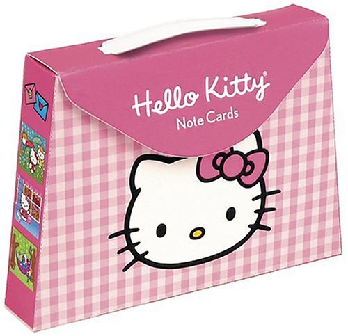 Hello Kitty Pink Gingham Pocketbook Note Cards