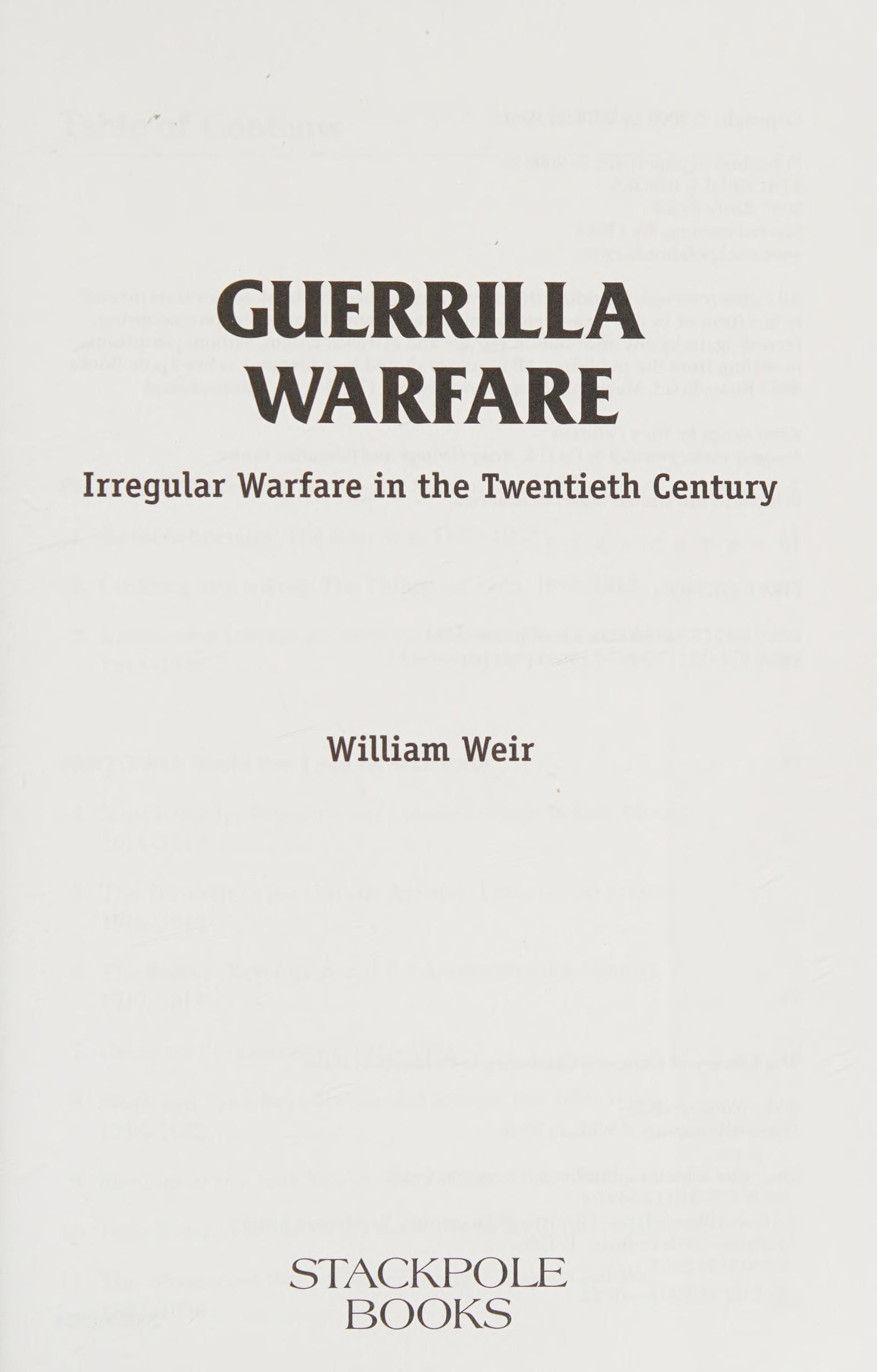 Guerrilla warfare
