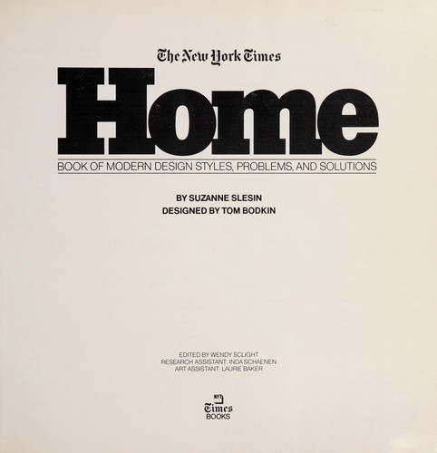 The New York Times Home Book Of Modern Design