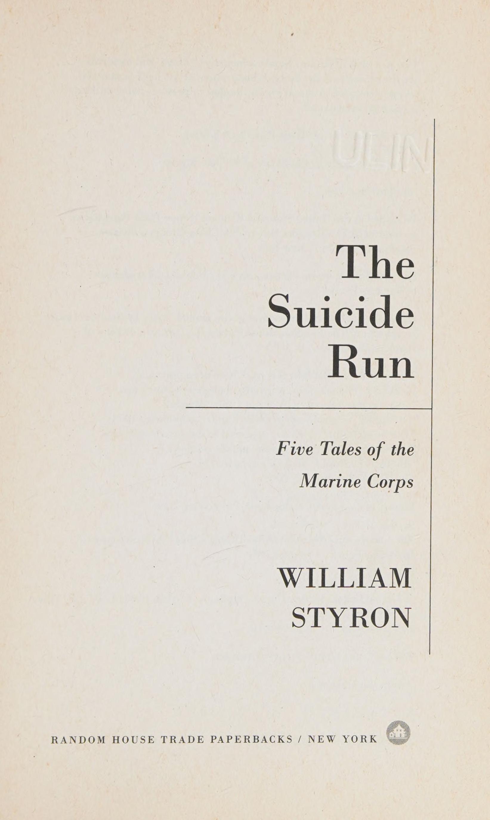 The Suicide Run