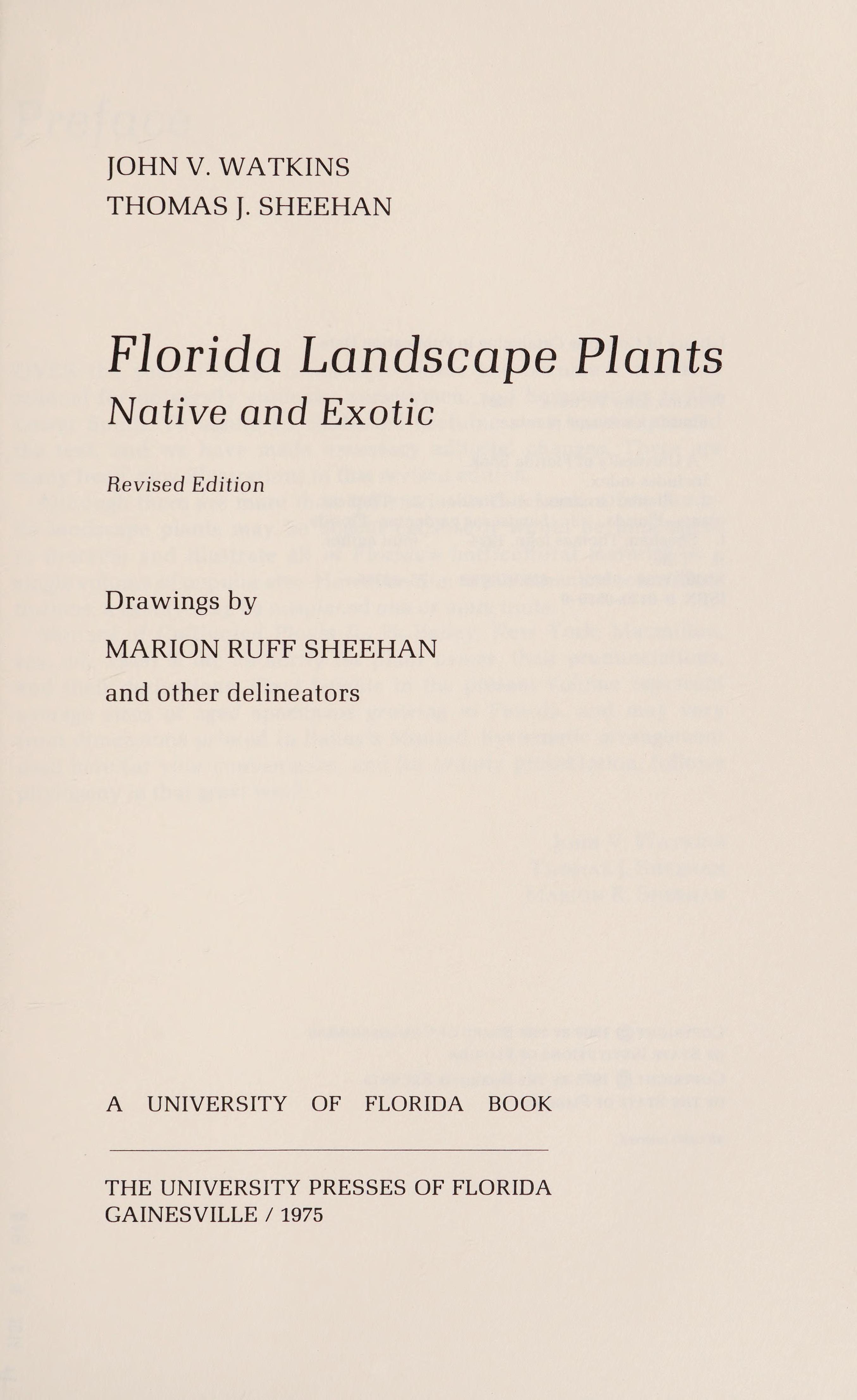 Florida Landscape Plants