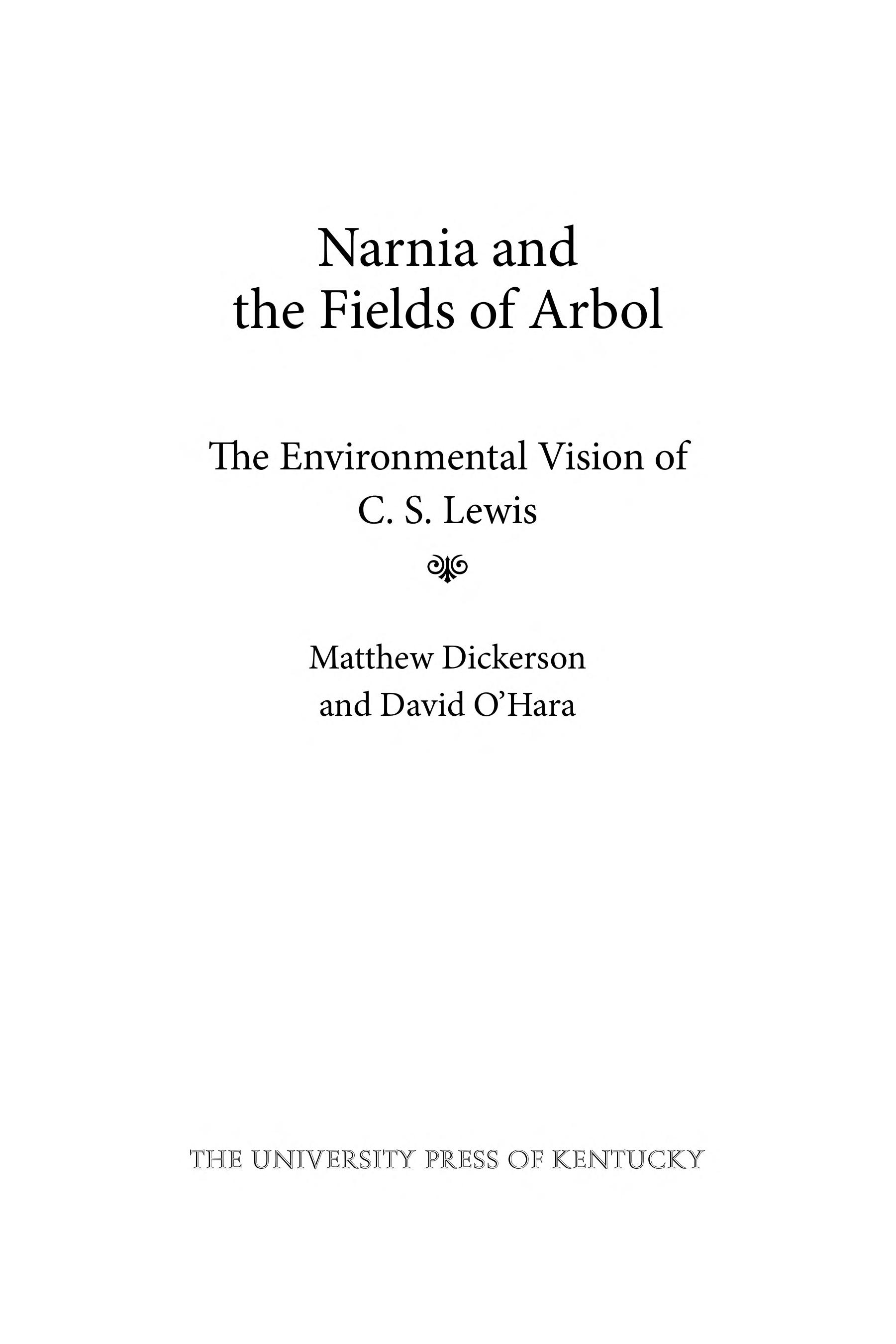 Narnia And The Fields Of Arbol