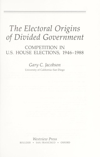 The electoral origins of divided government