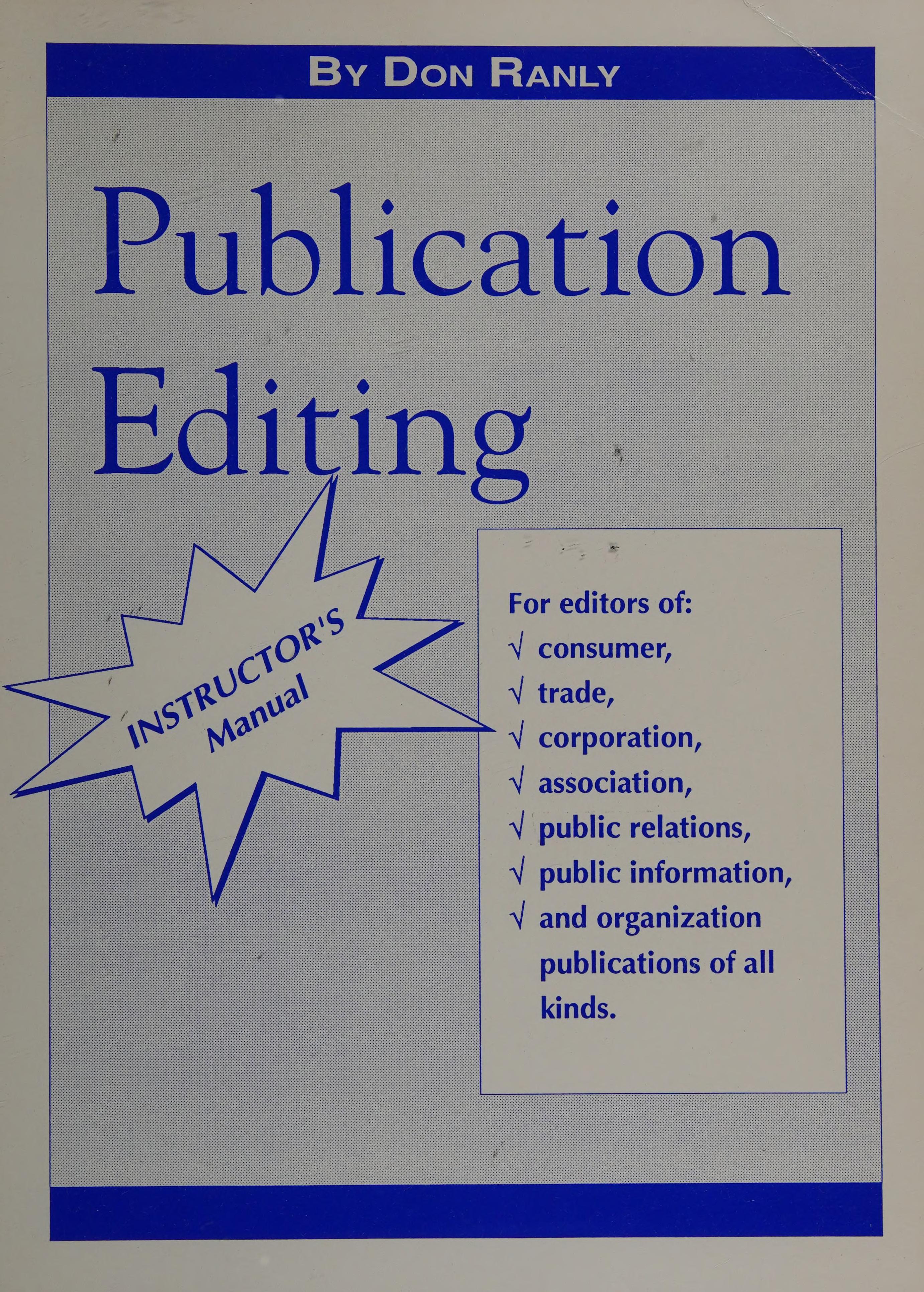 Publication Editing