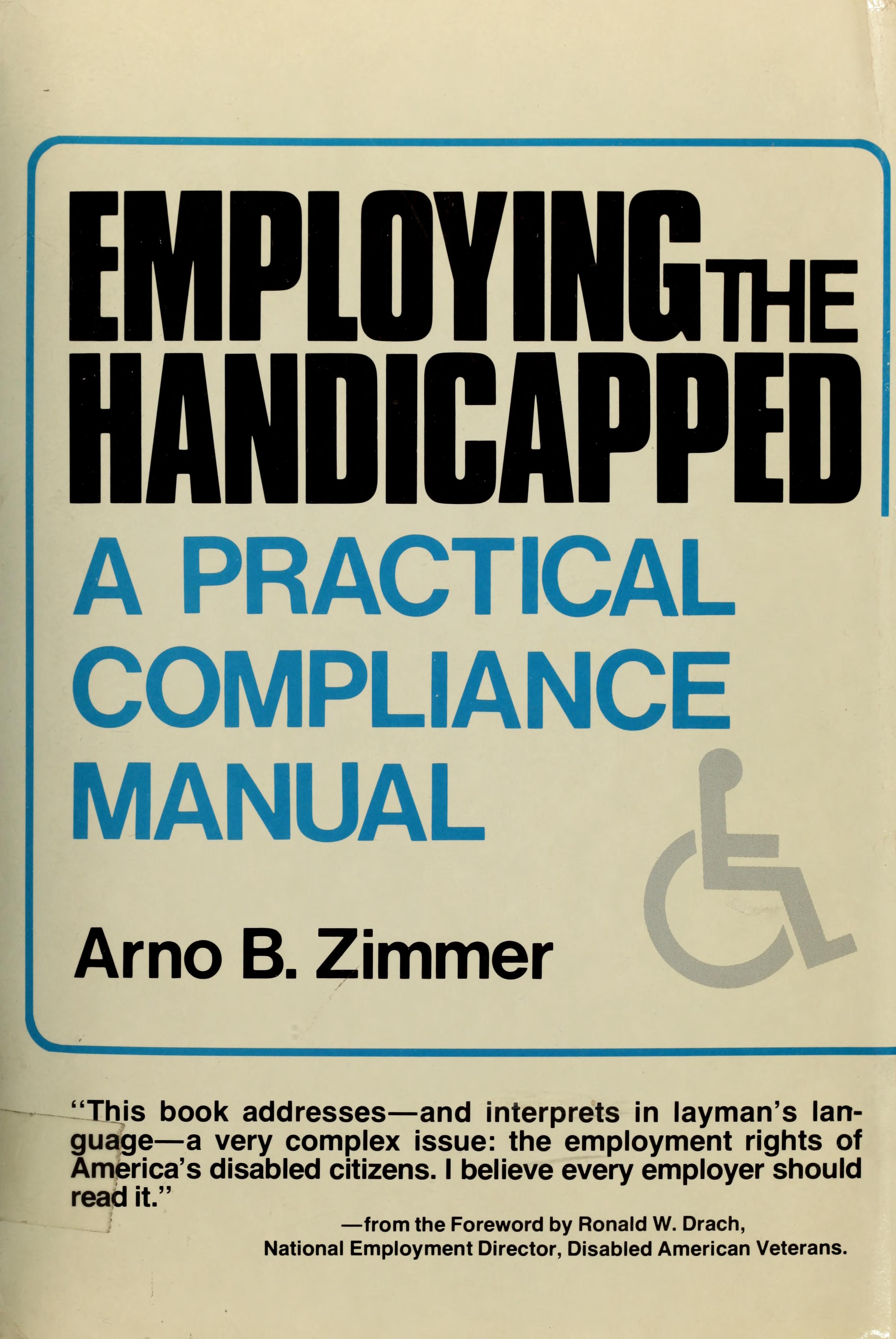 Employing the Handicapped