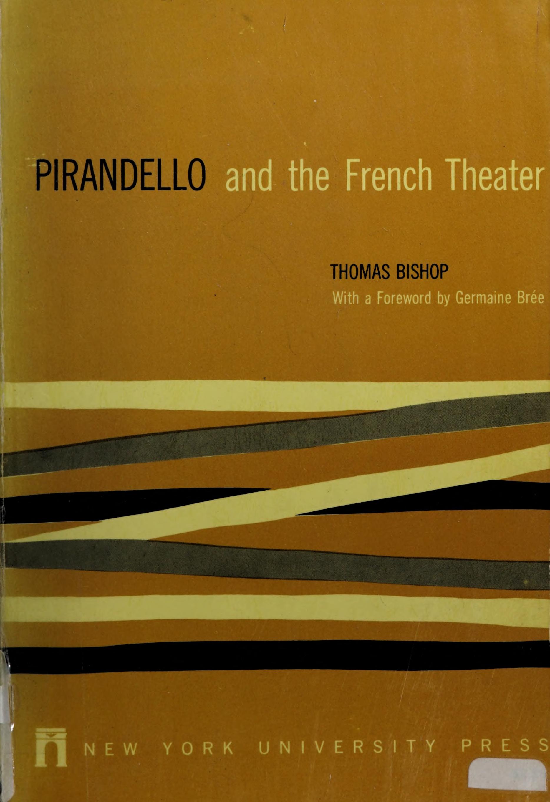 Pirandello And The French Theater