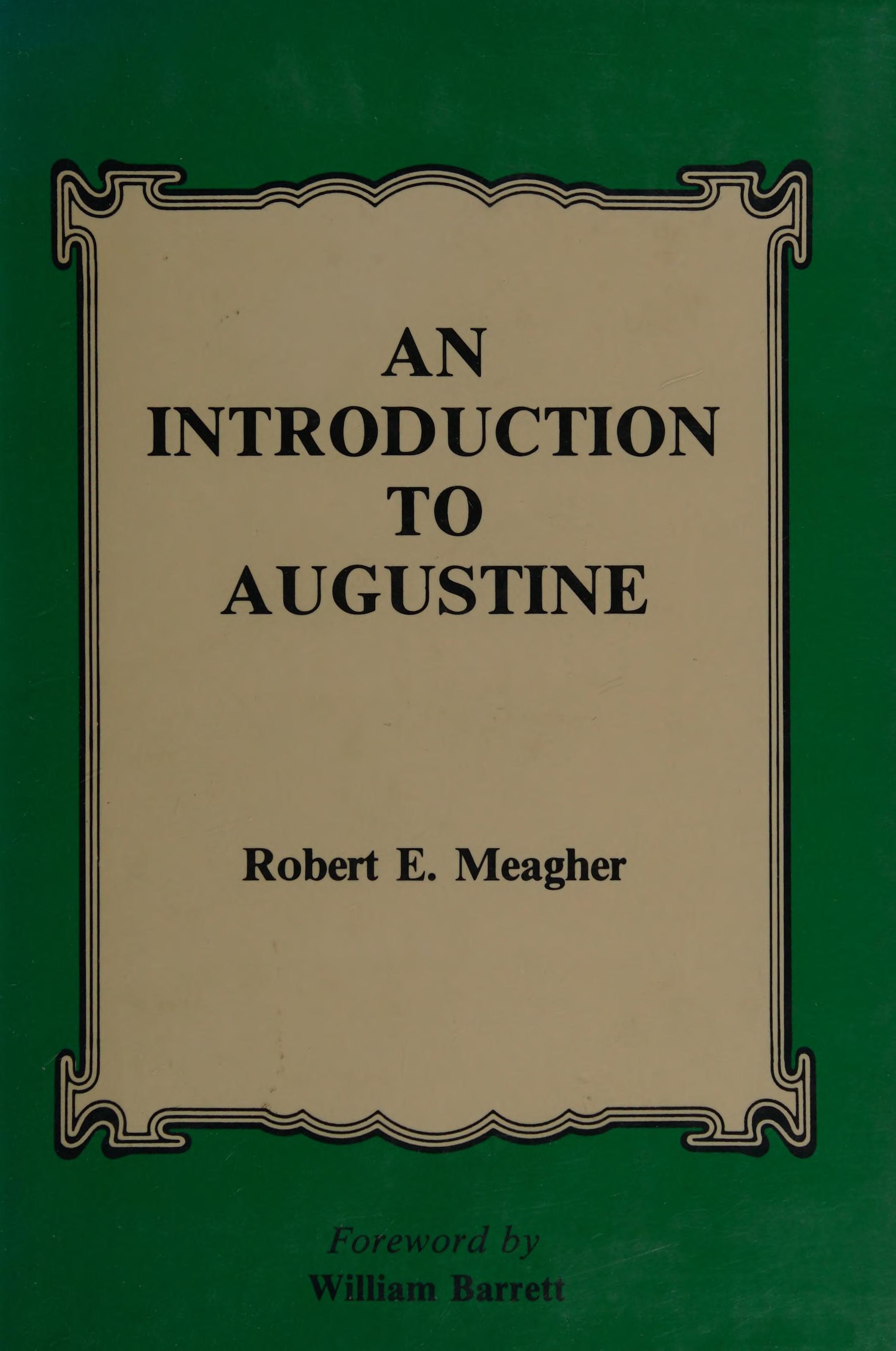 An Introduction To Augustine