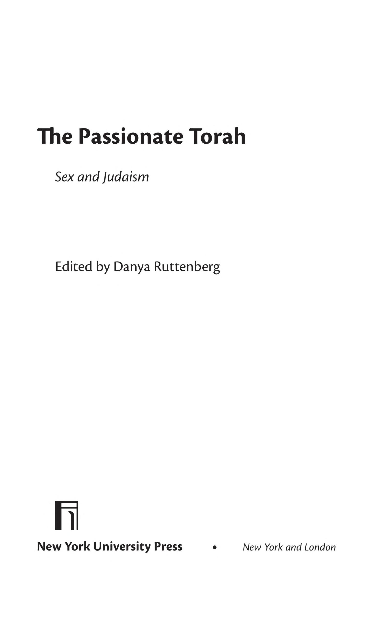 The passionate Torah