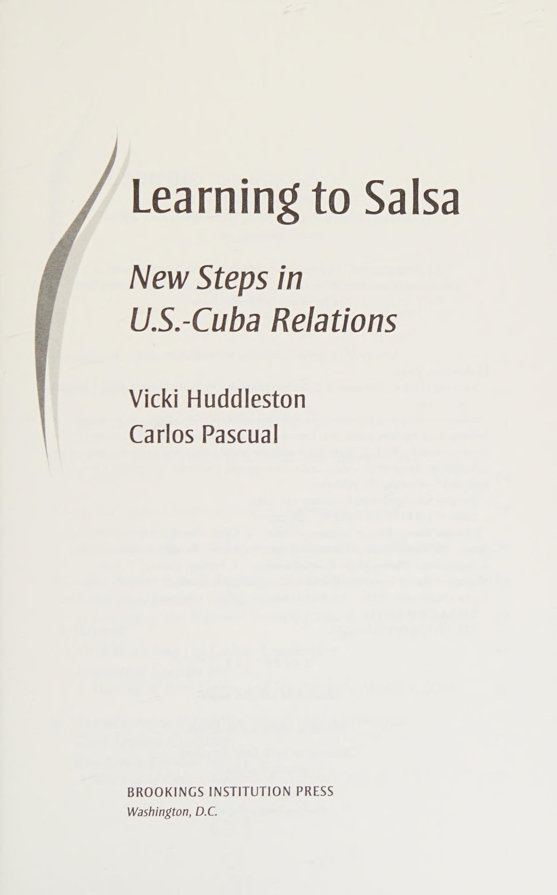 Learning to Salsa