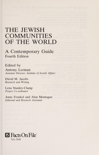 The Jewish Communities of the World