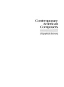 Contemporary American Composer: A Biographical Dictionary