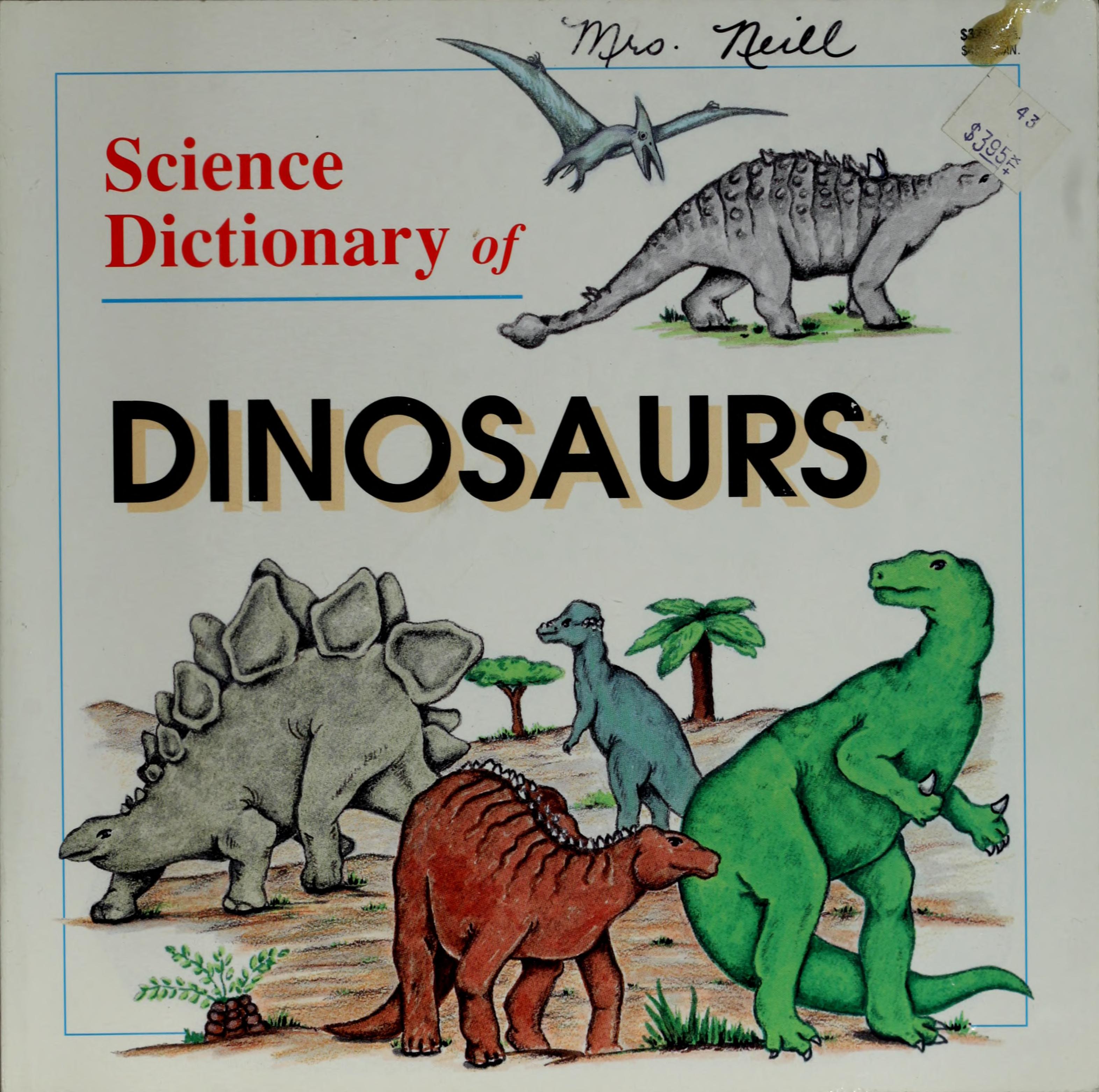 Science Dictionary of Dinosaurs