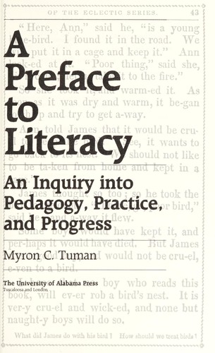 A Preface To Literacy