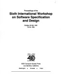 Proceedings of the Sixth International Workshop on Software Specification and Design, October 25-26, 1991, Como, Italy
