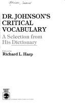 Dr. Johnson's critical vocabulary