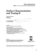 Surface Characterization And Testing Ii